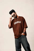 UrbanFaad "Classic Heavy" Oversized T-Shirt - Mocha BrownUrbanFaad