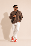 UrbanFaad Premium Acid Wash Blank Tee - ChocolateUrbanFaad