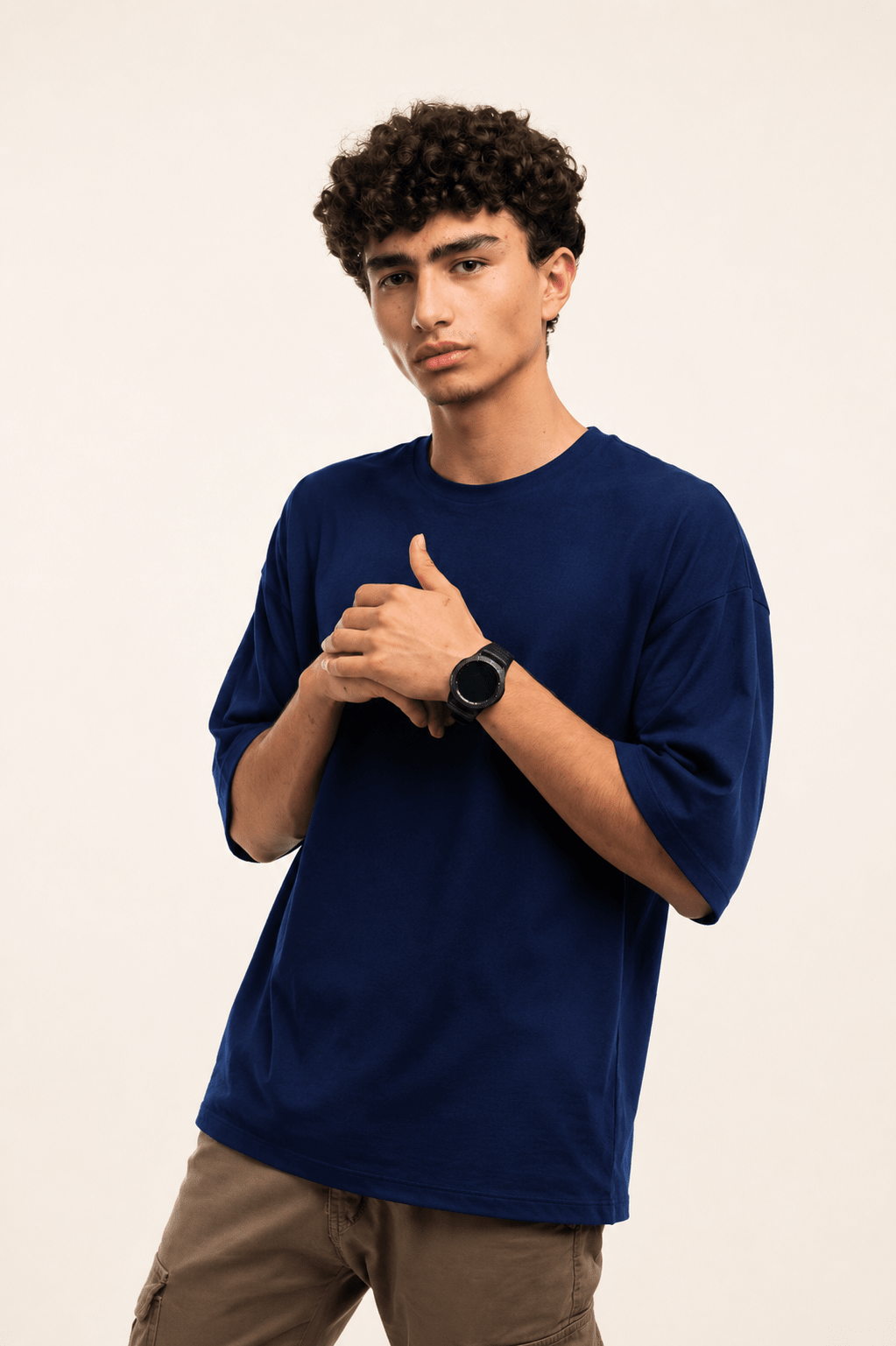 UrbanFaad Premium Heavyweight Blank Tee - Navy BlueUrbanFaad