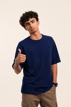 UrbanFaad Premium Heavyweight Blank Tee - Navy BlueUrbanFaad